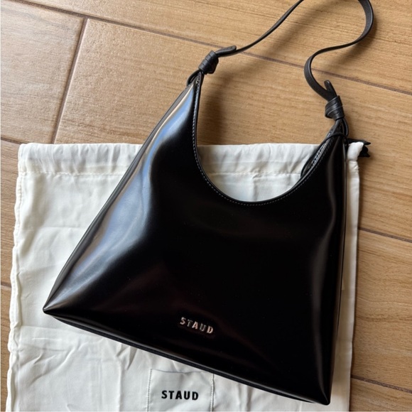 Staud Black Leather Shoulder Bag - Picture 2 of 4